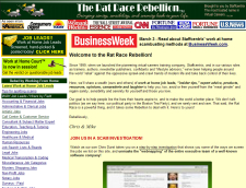 Rat Race Rebellion home page screen shot